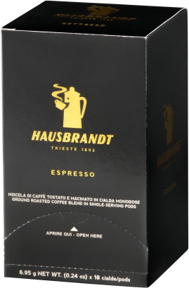Hausbrandt - Espresso - 18 dosettes E.S.E.