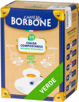 Borbone - Verde Dek Espresso - 50 dosettes E.S.E.